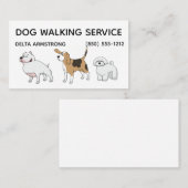 犬の散歩代行サービス 名刺 予約カード (正面/裏面)