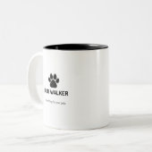 犬の散歩係 ツートーンマグカップ (正面左)