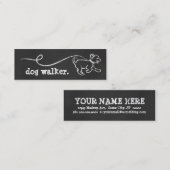 犬の散歩用チョーク スキニー名刺 (正面/裏面)