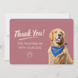 犬の散歩 ペットシッター サンキューカード