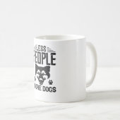 犬の数が少ない コーヒーマグカップ (正面右)