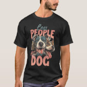 犬の数が少ない Tシャツ (正面)