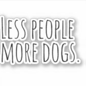 犬の数が減る。 シール (正面)