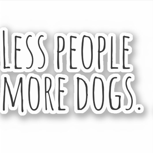 犬の数が減る。 シール (正面)