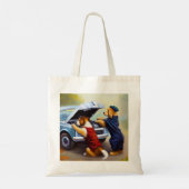 犬の整備士 トートバッグ (裏面)