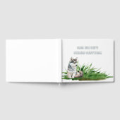 犬の新郎新婦ペット結婚ズ ゲストブック (全面)