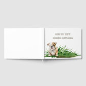 犬の新郎新婦ペット結婚ズ ゲストブック (全面)