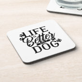 犬の方が命が惜しい コースター (左側)