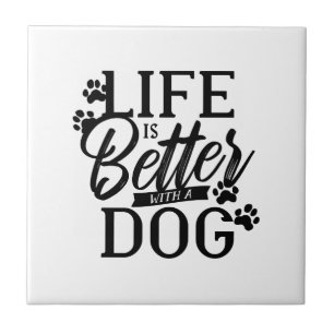 犬の方が命が惜しい タイル