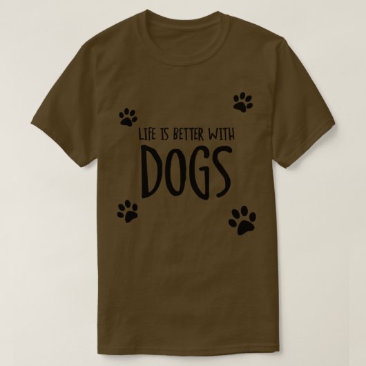犬の方が命が惜しい Tシャツ (デザイン正面)