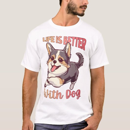 犬の方が命が惜しい Tシャツ (正面)