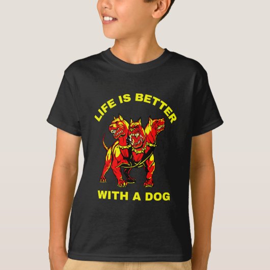 犬の方が命が惜しい Tシャツ (正面)