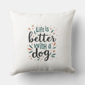 犬の方が良い クッション (裏面)