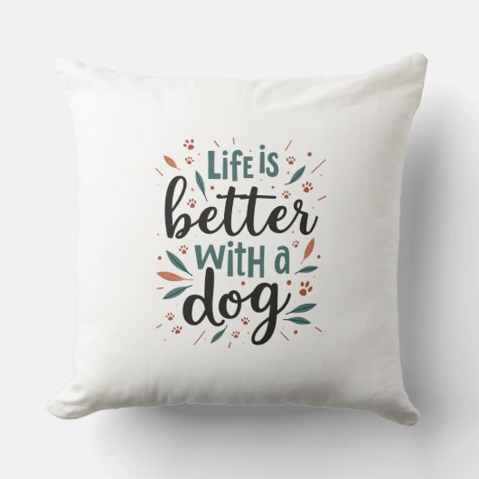 犬の方が良い クッション (正面)