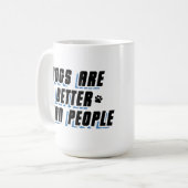 犬の方が良い[Blk/Blu] コーヒーマグカップ (正面左)