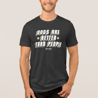 犬の方が良い[Wht/Crm] トライブレンドＴシャツ