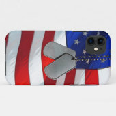 犬の旗のタグ Case-Mate iPhoneケース (裏面(横))