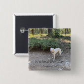 犬の日威厳がある26 缶バッジ (正面&裏面)