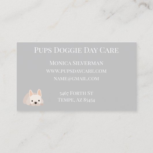 犬の日気にのペット座り訓練 名刺 (裏面)