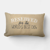 犬の日焼け止めと白引用文用に予約されている ランバークッション (正面)