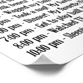 犬の日記プリント ポスター (角)