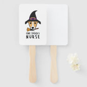 犬の日10月1日不気味ナース犬 ハンドファン (正面&裏面)