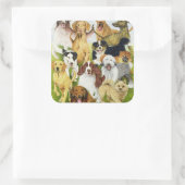 犬の日 スクエアシール (バッグ)