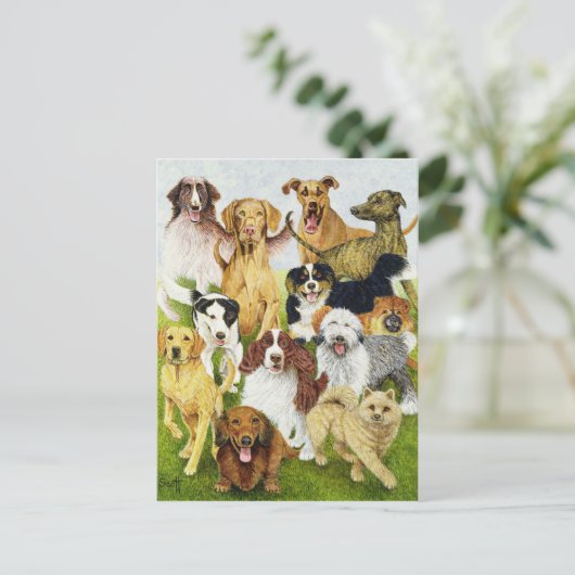 犬の日 ポストカード (スタンド正面)