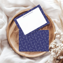 犬の星座お洒落ダークブルーモノグラム