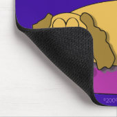 犬の昼寝のマウスパッド(海軍) マウスパッド (コーナー)