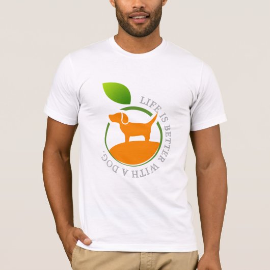 犬の暮らしがよい Tシャツ (正面)