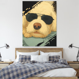 犬の最大 キャンバスプリント