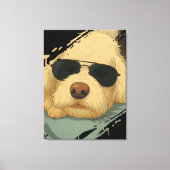 犬の最大 キャンバスプリント (正面)