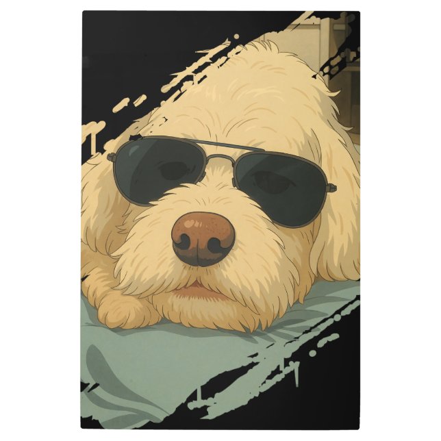 犬の最大 メタルプリント (正面)