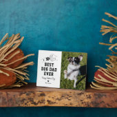 犬の最高のパパがフォトファーザーズの日 フォトプラーク (側面)