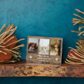 犬の最高のパパがフォトファーザーズの日 フォトプラーク (側面)