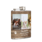 犬の最高のパパがフォトファーザーズの日 フラスク (右)
