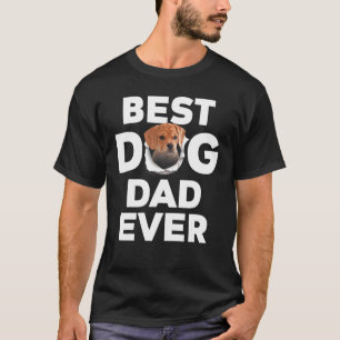 犬の最高のパパは常にパグル Tシャツ