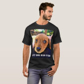 犬の最高のパパは常に写真の子犬のギフトペットのおもしろい Tシャツ (正面フル)