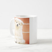 犬の最高のパパは常に写真ペットのおもしろいパピーコーヒーマグ コーヒーマグカップ (正面左)