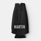 犬の最高のパパへのエバカスタムー写真 ボトルクーラー (裏面)