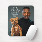 犬の最高のパパへのエバカスタムー写真 マウスパッド (マウス)