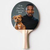 犬の最高のパパへのエバカスタムー写真 卓球ラケット (正面)
