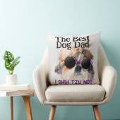 犬の最高のパパシーズー(犬)Tzu Not Faters Day クッション (椅子)