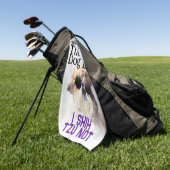 犬の最高のパパシーズー（犬）Tzu Not Faters Day ゴルフタオル (グリーン)