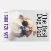 犬の最高のパパシーズー（犬）Tzu Not Faters Day ラッピングペーパーシート (正面)