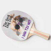 犬の最高のパパシーズー（犬）Tzu Not Faters Day 卓球ラケット (横)