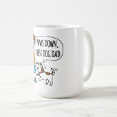 犬の最高のパパ父の日 コーヒーマグカップ (正面右)
