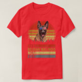 犬の最高のヴィンテージベルギーマリノワマママエバーマザー Tシャツ (デザイン正面)