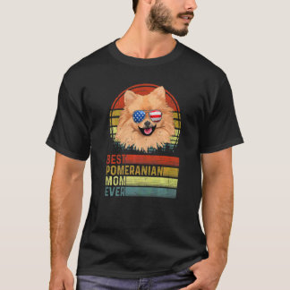 犬の最高のヴィンテージポメラニア犬母の日Pu Tシャツ